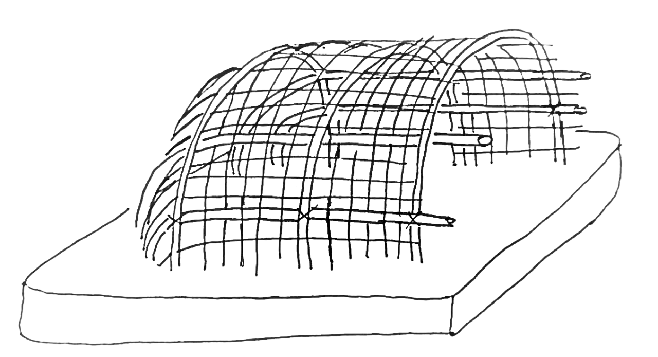 Skizze Aufbau Lehmbackofen