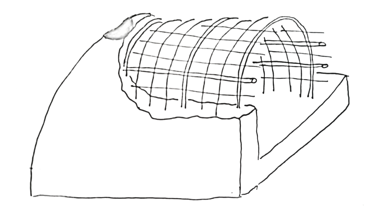 Skizze Aufbau Lehmbackofen