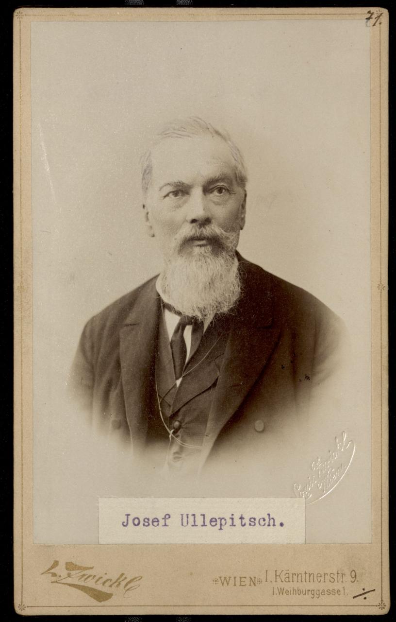 Ein Porträt von Josef Ullepitsch