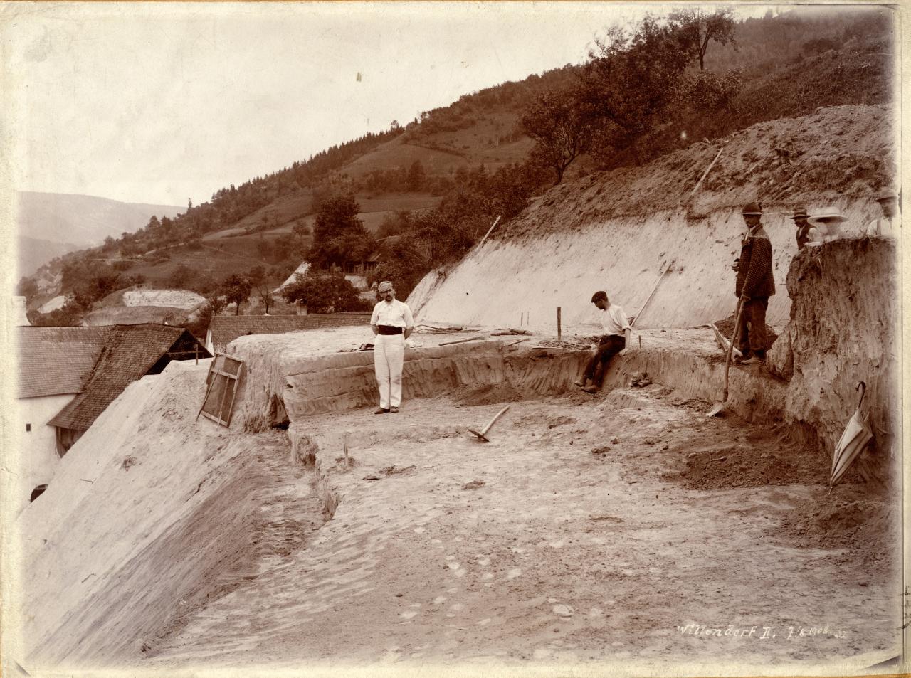Ausgrabung 1908-1909 in Willendorf 2.