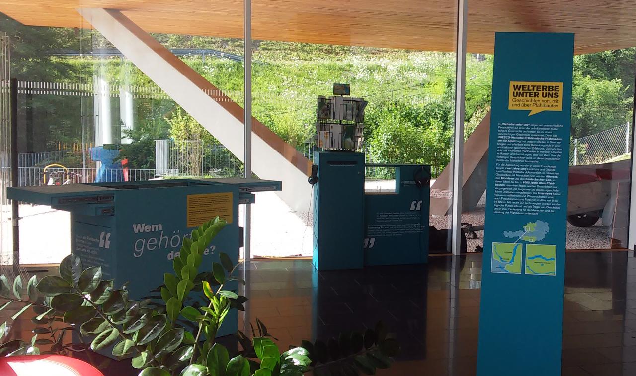 Austellungsraum im Informationszentrum des Naturparks Attersee-Traunsee in Steinbach