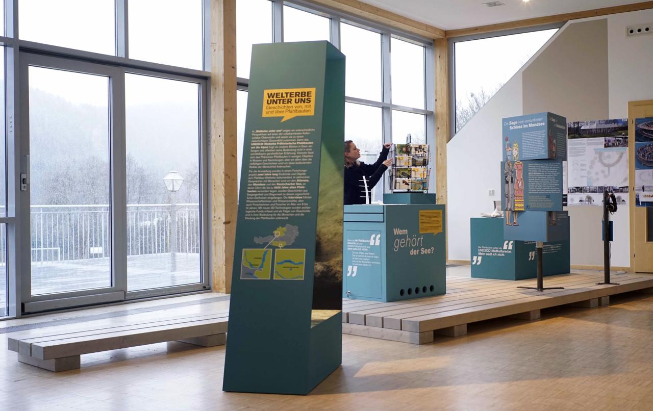 Ausstellungsraum im Schlossstadl in Keutschach am See