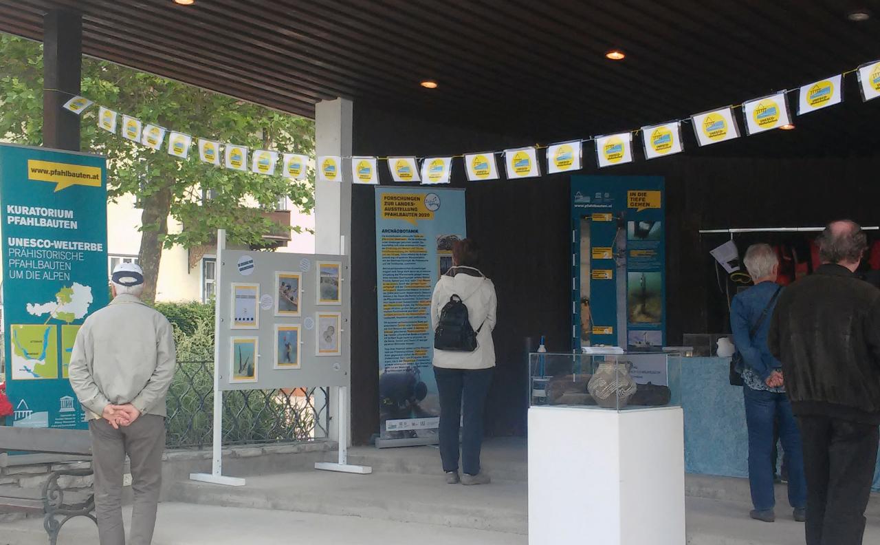 Ein Ausstellungsraum beim UNESCO-Welterbefest in Oberösterreich