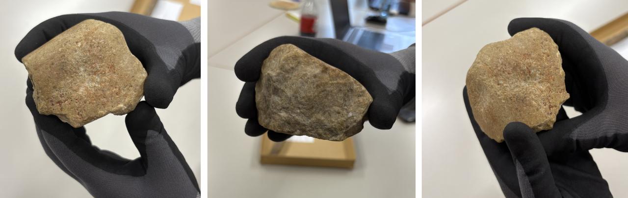 Verschiedene Perspektiven des Pochsteins aus Willendorf 2