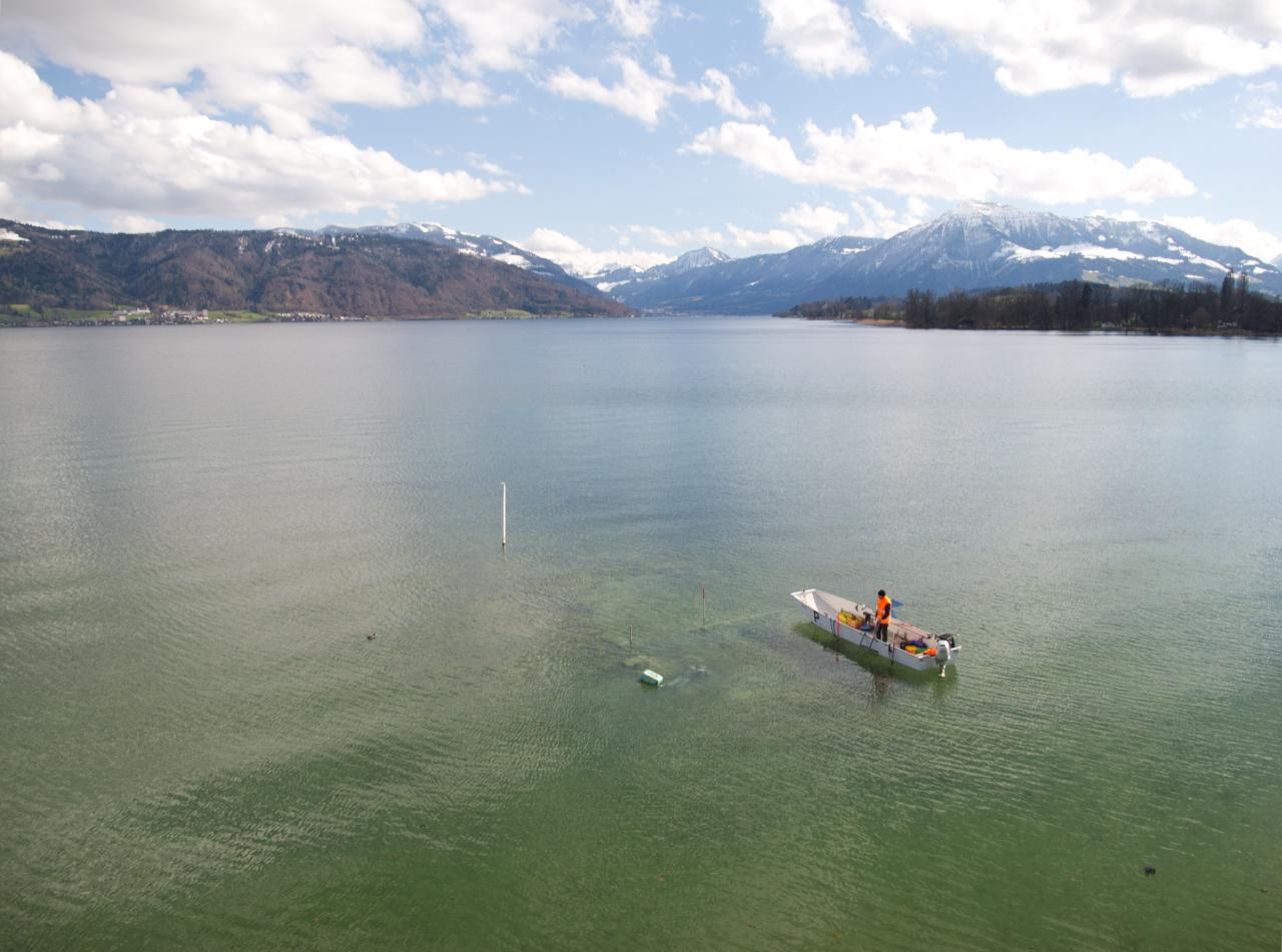 Ein Boot auf dem See