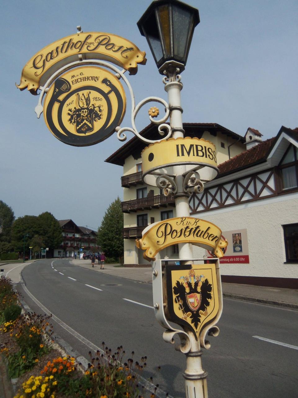 Wegweiser zum Hotel-Restaurant Kaisergasthof