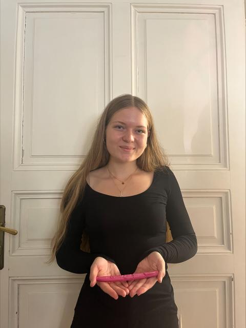 Kristina mit 3D-Druck 
