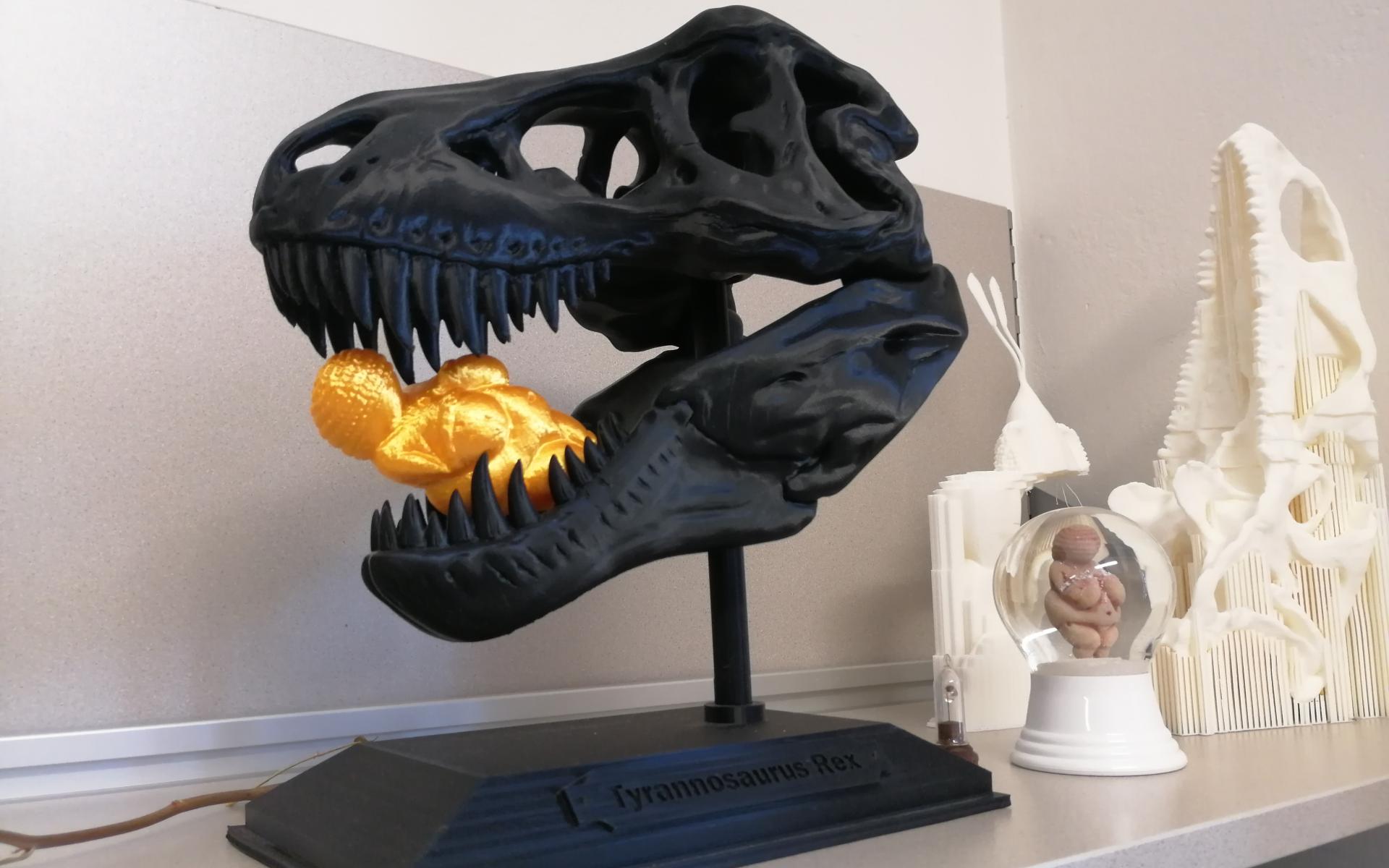3D-Druck von Dinoschädel
