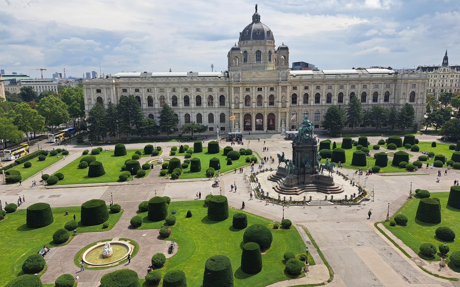 Blick vom Naturhistorischen Museum
