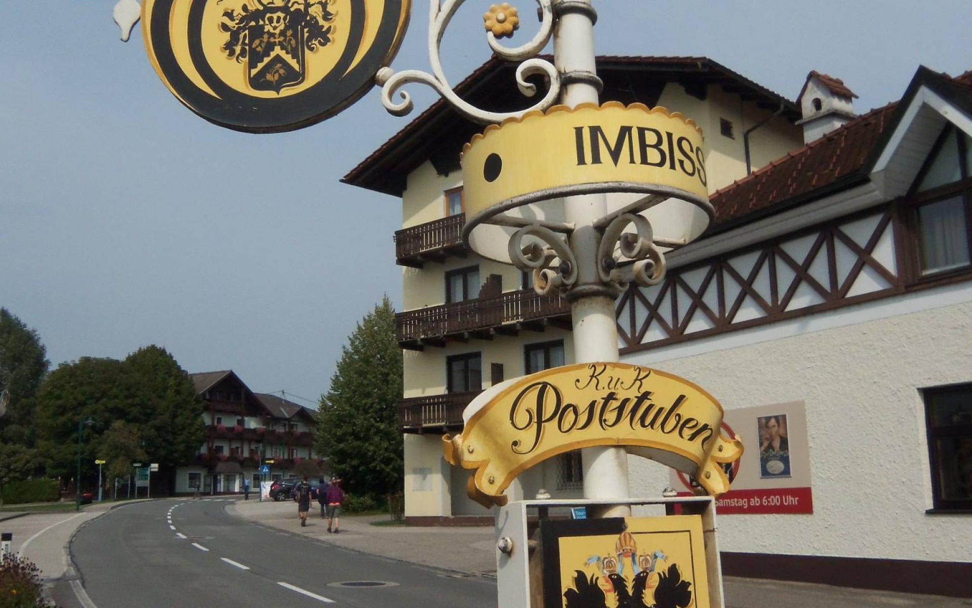 Wegweiser zum Hotel-Restaurant Kaisergasthof