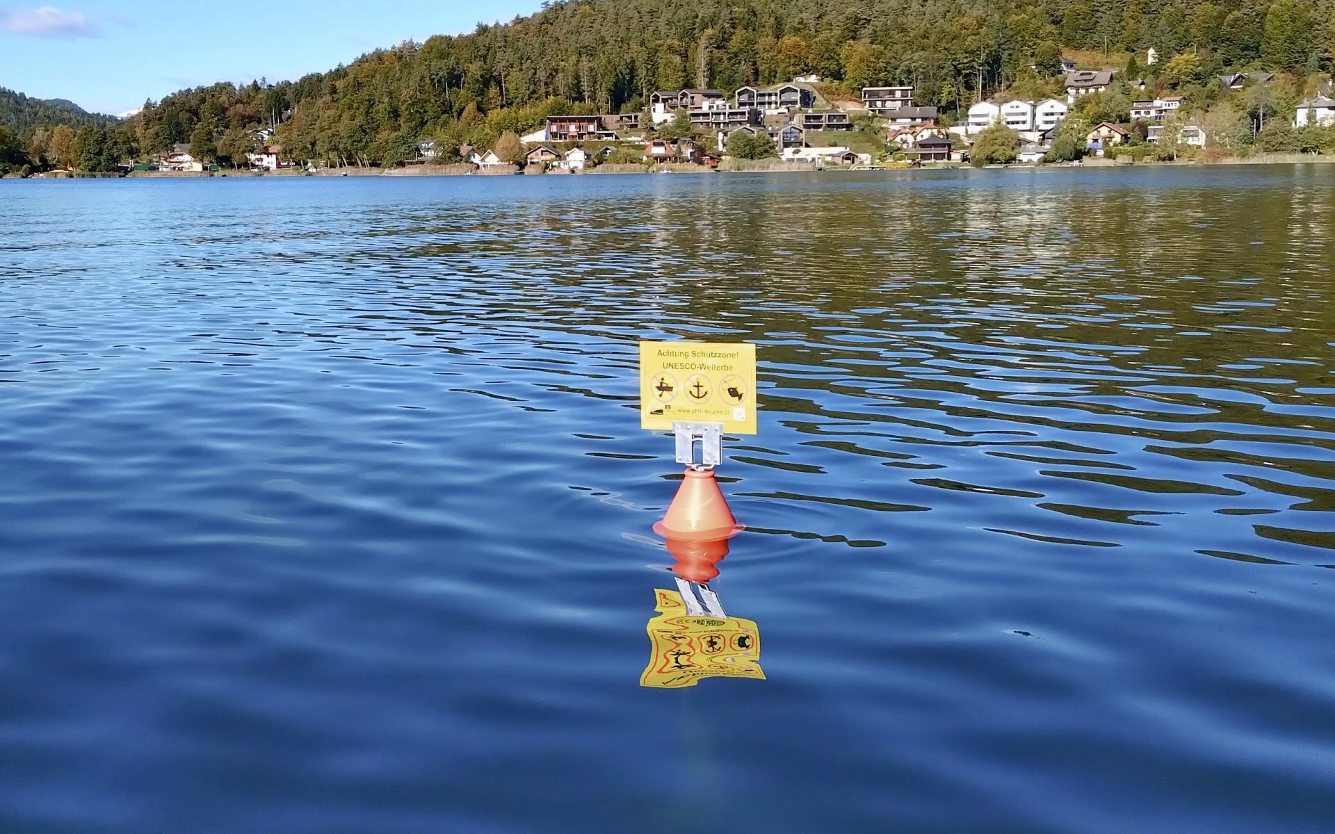 Erneuerte Eckbojen zum Schutz der Welterbestätte 