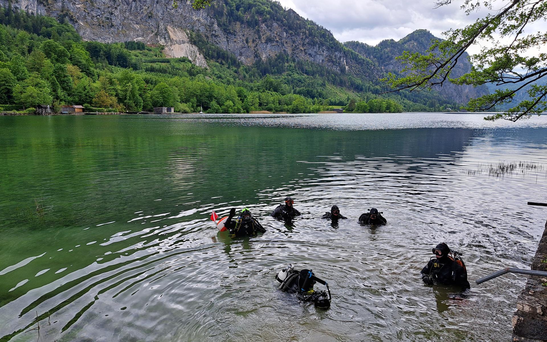 Tauchexkursion am Mondsee