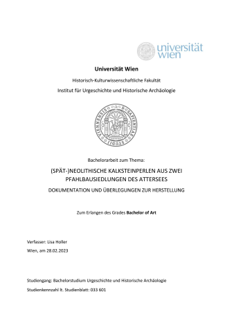 Deckblatt Bachelorarbeit Lisa Holler