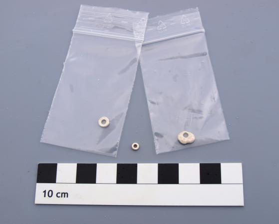 Auch Perlen aus Kalkstein wurden gefunden. (Bild: Kuratorium Pfahlbauten - OÖLM)