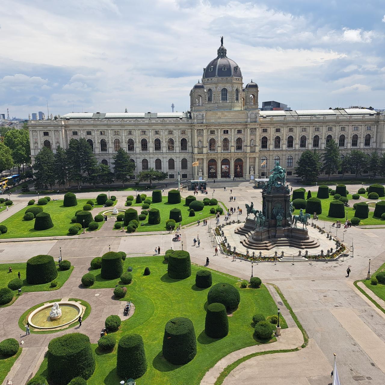 Blick vom Naturhistorischen Museum