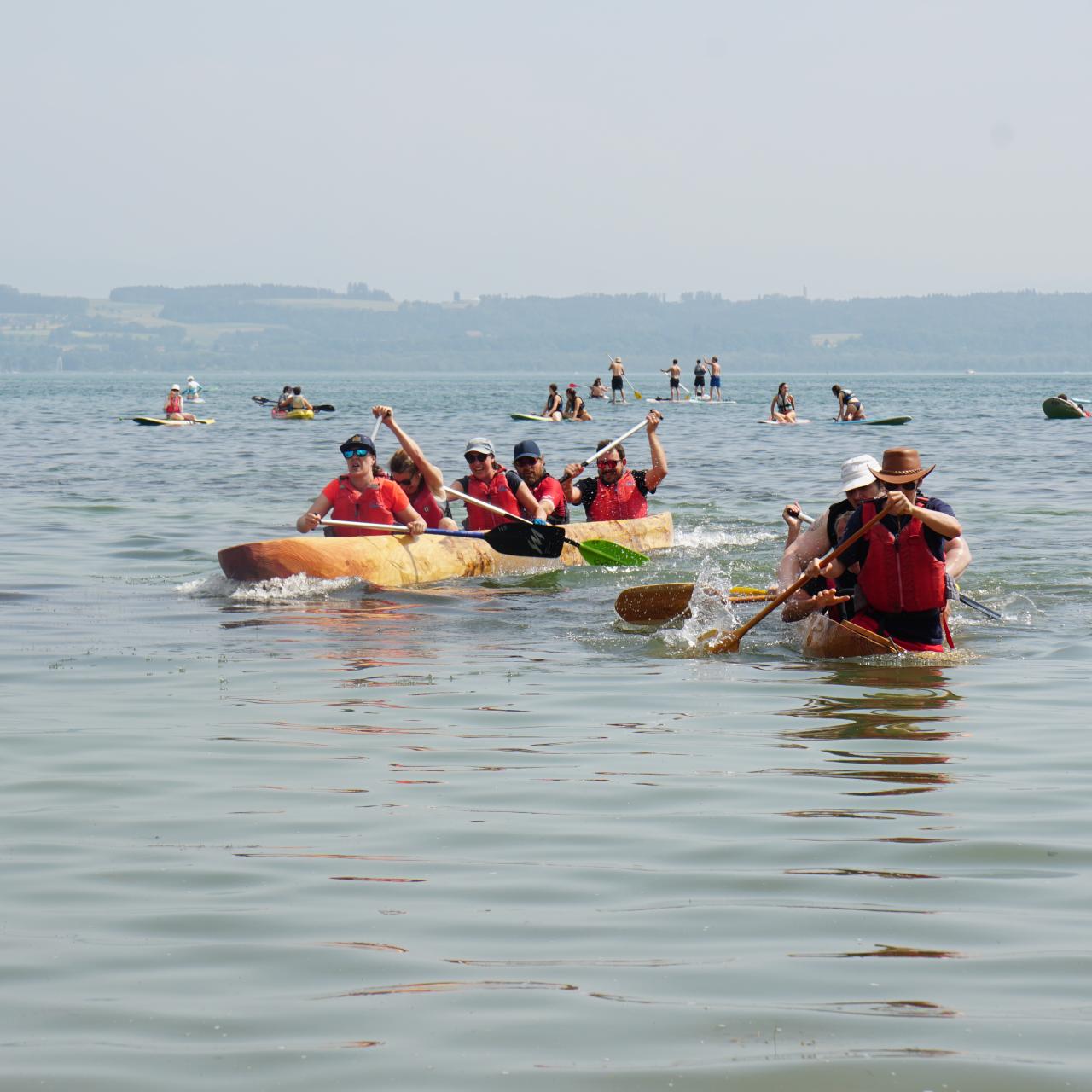 Einbaumregatta - Zweikampf 