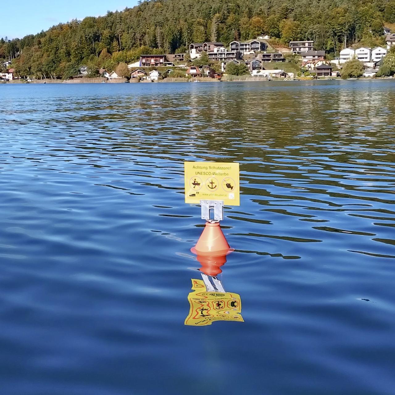 Erneuerte Eckbojen zum Schutz der Welterbestätte 